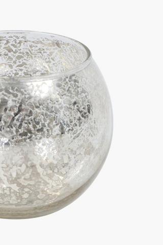 Mercury Glass Tealight Holder, 10x10cm