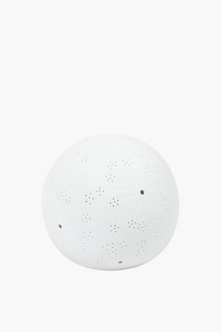 Porcelain Ball Punch Lamp, 10x17cm