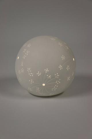 Porcelain Ball Punch Lamp, 10x17cm
