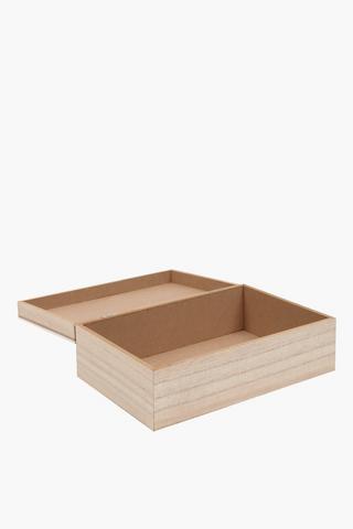 Protea Laser Cut Storage Box, 27x16cm