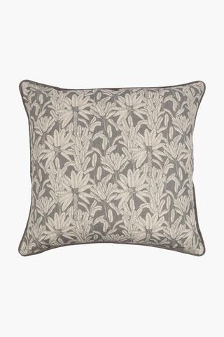 Premium U And G Printed Botanic Tropic Feather Scatter Cushion, 60x60cm