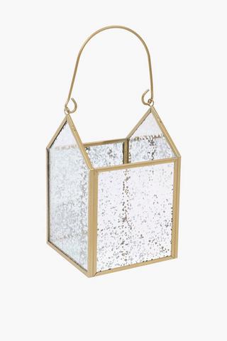Speckle Glass Lantern, 10x16cm