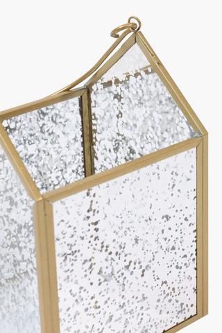 Speckle Glass Lantern, 10x16cm