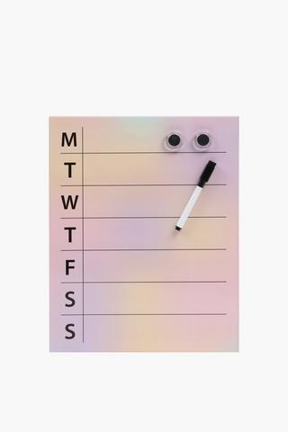 Weekly Tie Dye White Board Planner