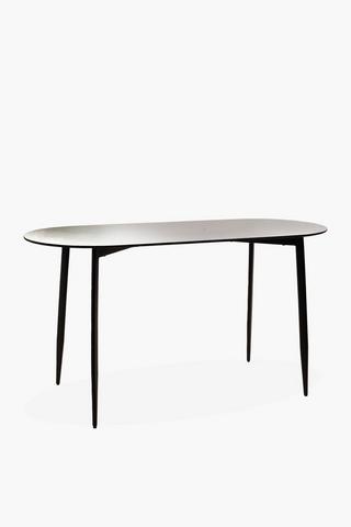 Wishbone Glass Office Desk