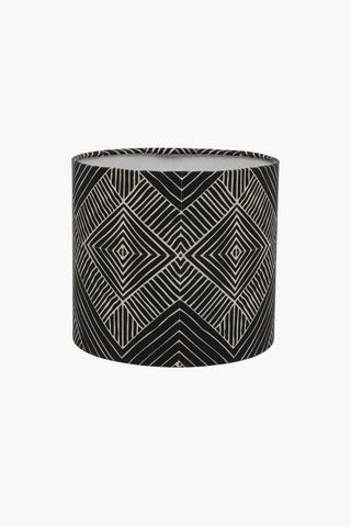 Printed Elko Drum Lampshade, 21x18cm