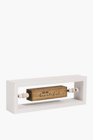 Revolving Script Sign, 7x20cm