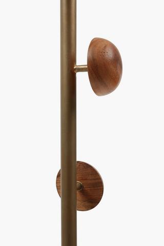 Metal Button Coat Stand, 30x110cm