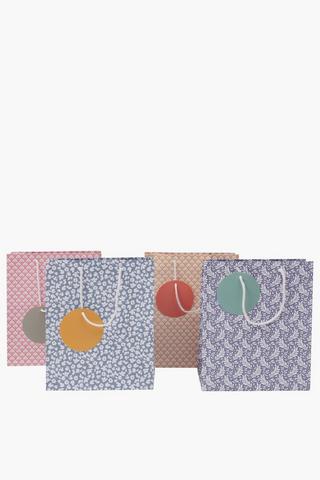 4 Pack Ditsy Gift Bag Set Medium