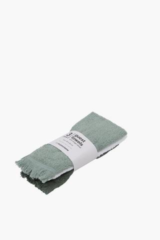 Polycotton 3 Piece Fringe Guest Towel Pack