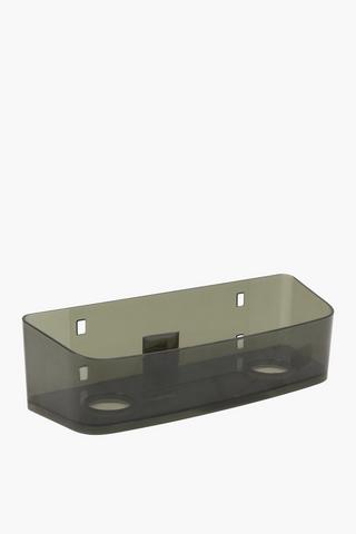 Acrylic Single Sucton Rectangular Storage Caddy