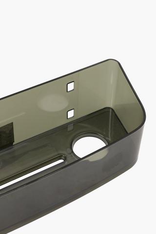 Acrylic Single Sucton Rectangular Storage Caddy
