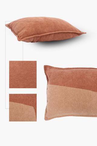 Chenille Kaci Rustic Textured Scatter Cushion, 40x60cm