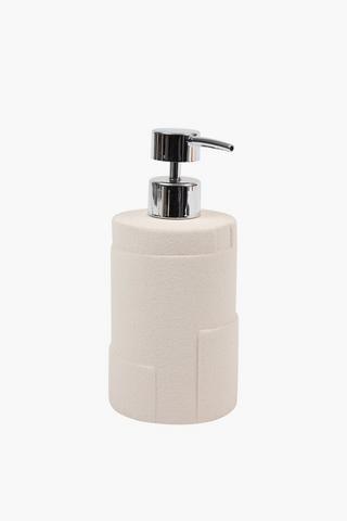 Cement Embossed Block Soap Dispenser