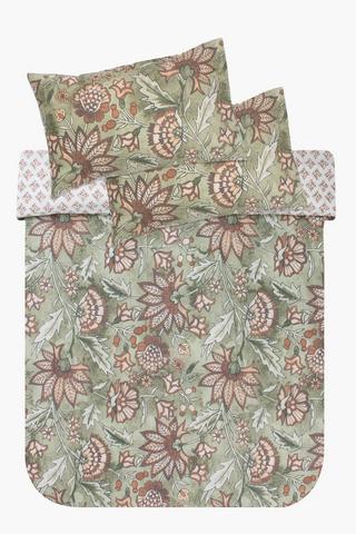 Polycotton Amherst Botanical Reversible Duvet Cover Set