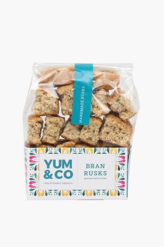 Yum And Co Bran Rusks, 400g