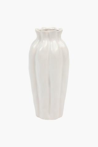 Flower Ceramic Vase, 16x34 Cm
