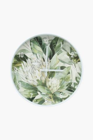 Protea Paradise Clock, 30cm