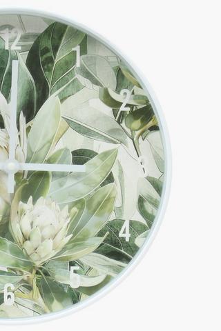 Protea Paradise Clock, 30cm