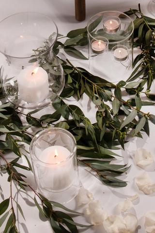 Double-wall Glass Candle Holder, 7x10cm