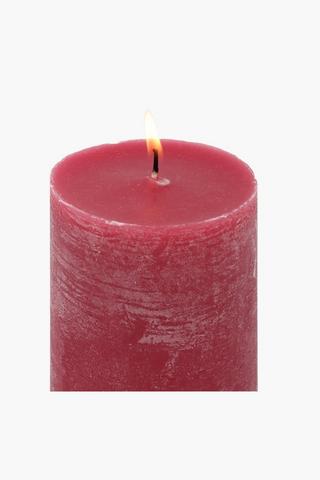Cranberry Pillar Candle, 7,5x14cm