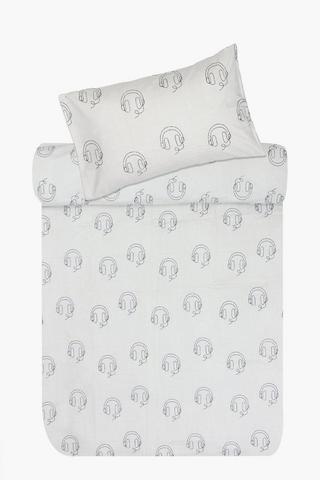 Cotton Printed Simple Gamer Duvet Cover Set
