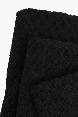 3 Pack Polycotton Diamond Towel Pack