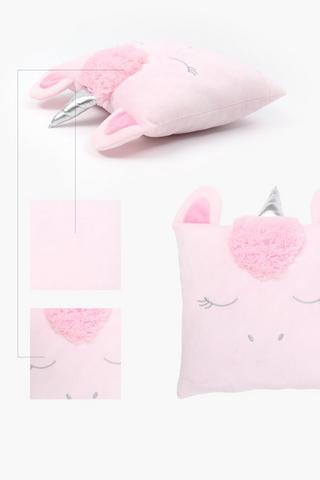 Square Fringed Unicorn Cushion
