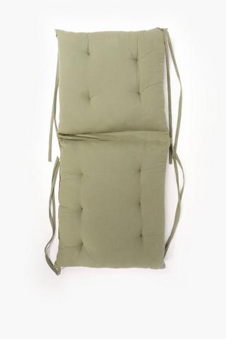 Plain High Back Chair Pad, 50x90cm