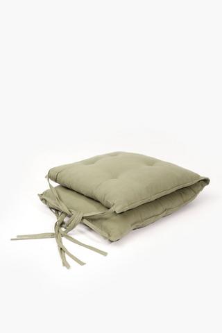 Plain High Back Chair Pad, 50x90cm