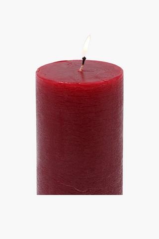 Cranberry Pillar Candle, 20x7,5cm