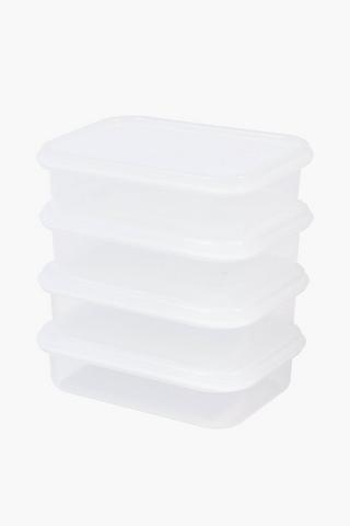 Evo 4 Piece Snack Box Set, 120ml