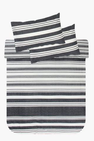 Polycotton Stephen Stripe Duvet Cover Set