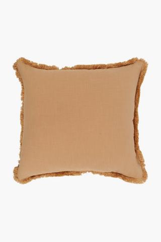 Extra Fringe Rustic Scatter Cushion Cover Only, 60x60cm