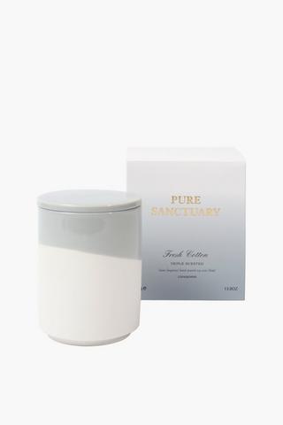 Fresh Cotton Ceramic Candle, 390g