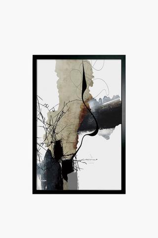 Framed Abstract Roots, 40x60cm