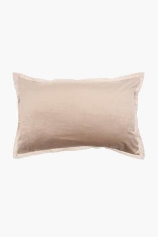Velvet Plain Scatter Cushion, 60x90cm
