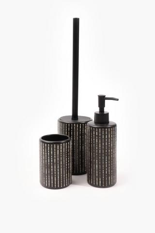 Ceramic Rustic Stitch Toilet Brush