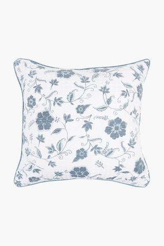 Premium Printed Mara Floral Feather Scatter Cushion, 60x60cm