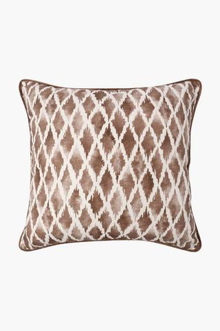 Printed Liam Geo U And G Feather Scatter Cushion, 60x60cm
