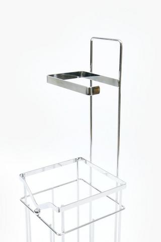 Chrome Curve Metal Toilet Roll Holder
