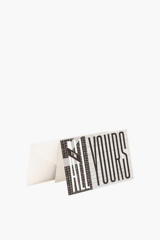 Teslin Typography A6 Card