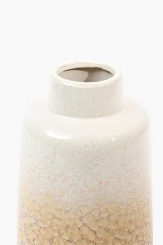 Crackle Reactive Vase, 21x24cm