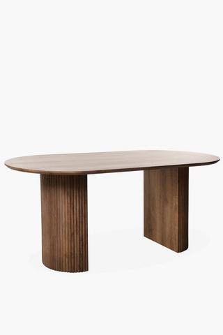 Fluted 6 Seater Dining Table