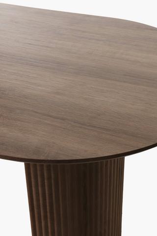 Fluted 6 Seater Dining Table