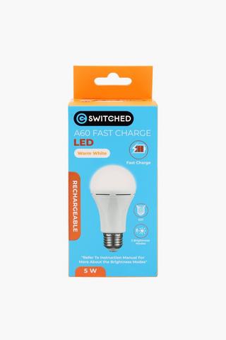 Switched 5w Led Rechargeable Bulb, E27