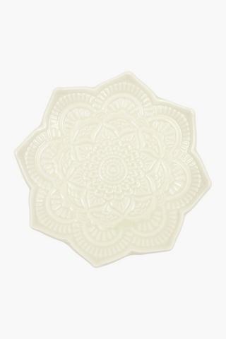 Mandala Candle Plate, 7x12cm