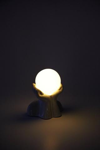 Mystic Orb Lamp, 13x15cm