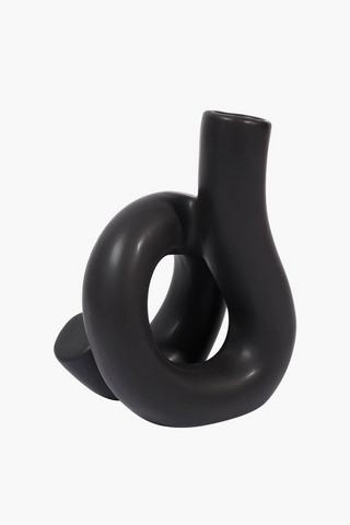 Ceramic Knot Vase, 15x20cm
