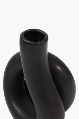 Ceramic Knot Vase, 15x20cm
